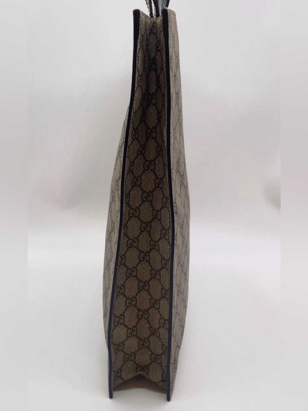 Gucci GG Supreme Sherry Line PVC Leather Gray 2way Tote - Picture 6 of 16